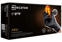 MERCATOR gogrip Black 50x Nitrilhandschuhe 2 x dickerei
