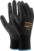 240 x Arbeitshandschuhe OGRIFOX Schwarz mit PU-Beschichtung