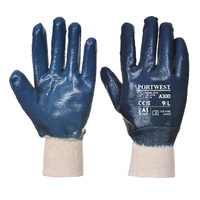 Portwest A300 Nitril Arbeitshandschuhe mit Strickbund | Farbe: Marin
