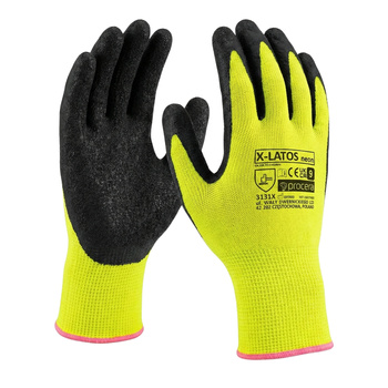 PROCERA Latex Arbeitshandschuhe X-Latos Neon