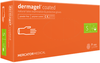 Latexhandschuhe Mercator dermagel® coated 100 St. | Puderfrei