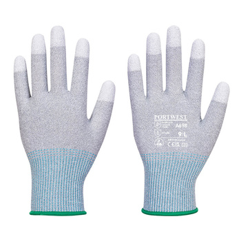 Portwest A698 ESD Schnittschutzhandschuhe Klasse C | Farbe : Grau / Weiss